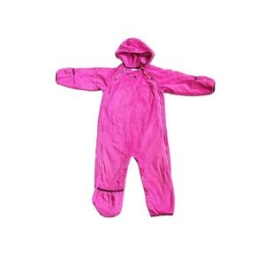 North Face Fleece Sherpa Snowsuit Pink Size 12-18 months